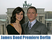 Deutschlandpremiere des neuen James Bond "Ein Quantum Trost" am 3.11.2008 in Berlin (Foto: SonY Pictures)